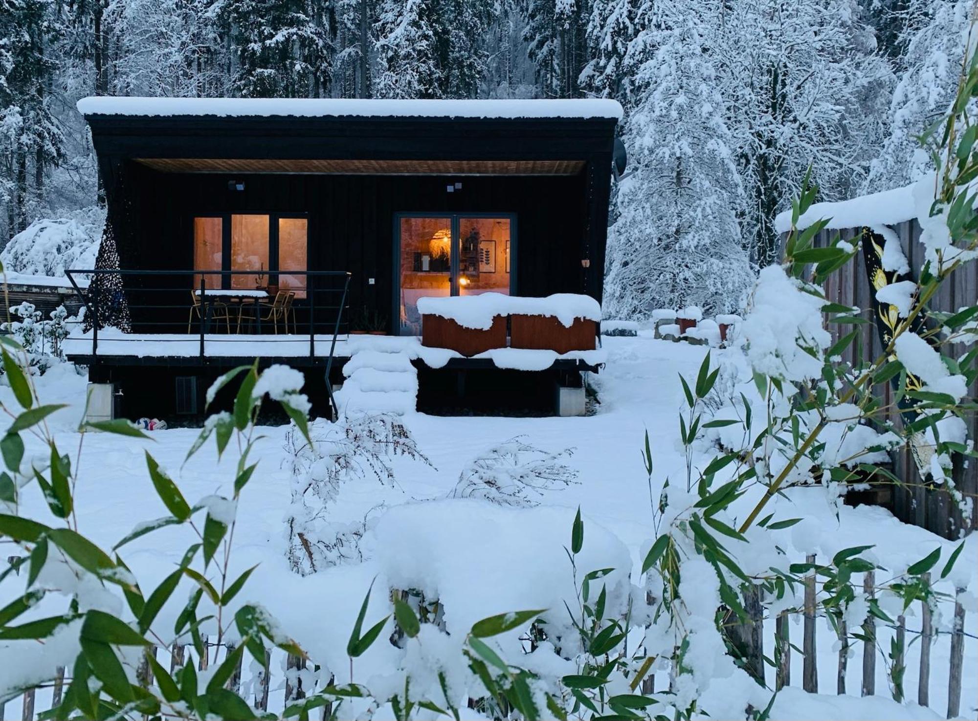 Hjem - Tiny Homes Direkt Am Wald Zwischen Allgaeu & Bodensee Bergatreute 외부 사진